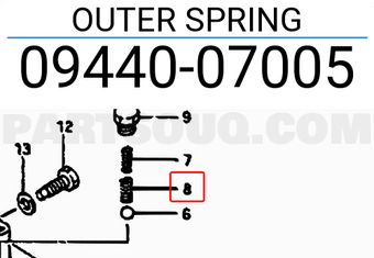 Suzuki 0944007005 OUTER SPRING