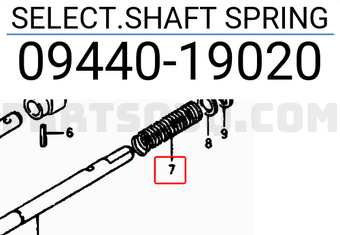 Suzuki 0944019020 SELECT.SHAFT SPRING
