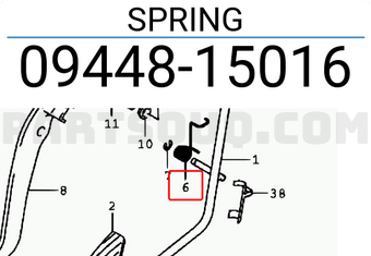 Suzuki 0944815016 SPRING