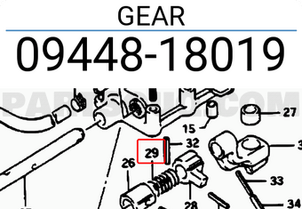 Suzuki 0944818019 GEAR