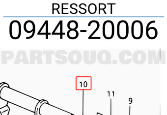 Suzuki 0944820006 RESSORT