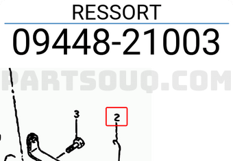 Suzuki 0944821003 RESSORT