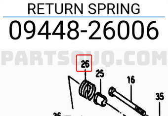 Suzuki 0944826006 RETURN SPRING