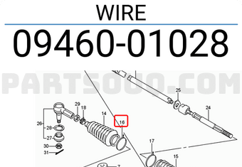 Suzuki 0946001028 WIRE