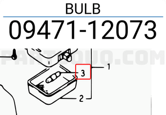 Suzuki 0947112073 BULB