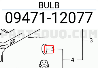Suzuki 0947112077 BULB