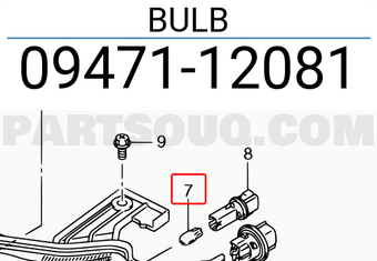 Suzuki 0947112081 BULB