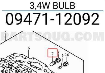 Suzuki 0947112092 3,4W BULB