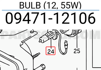 Suzuki 0947112106 BULB (12, 55W)