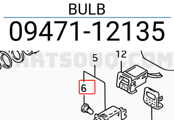 Suzuki 0947112135 BULB