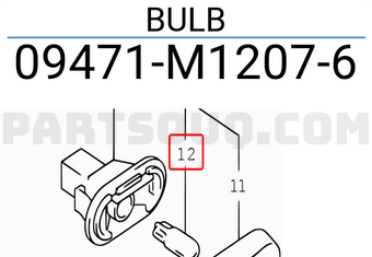 Suzuki 09471M12076 BULB