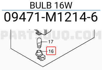 Suzuki 09471M12146 BULB 16W