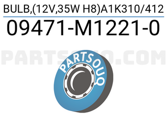 Suzuki 09471M12210 BULB,(12V,35W H8)A1K310/412