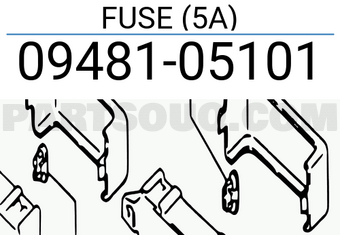 Suzuki 0948105101 FUSE (5A)