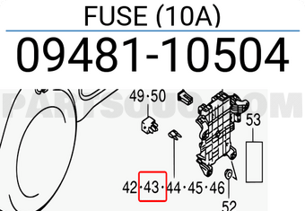 Suzuki 0948110504 FUSE (10A)