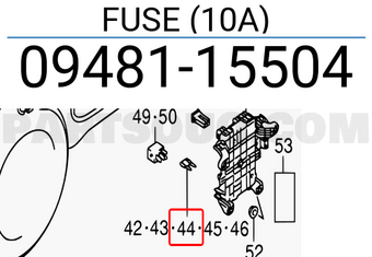 Suzuki 0948115504 FUSE (10A)
