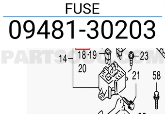 Suzuki 0948130203 FUSE