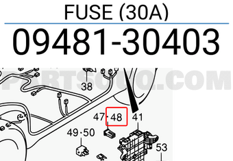 Suzuki 0948130403 FUSE (30A)