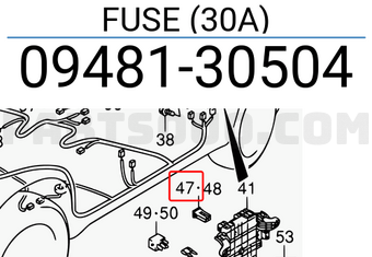 Suzuki 0948130504 FUSE (30A)