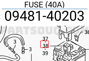 Suzuki 0948140203 FUSE (40A)