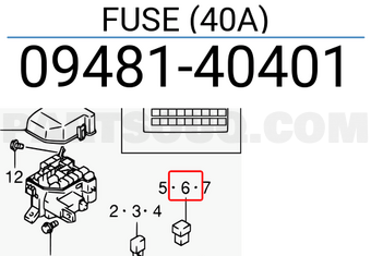 Suzuki 0948140401 FUSE (40A)