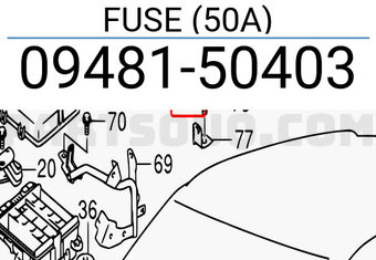 Suzuki 0948150403 FUSE (50A)