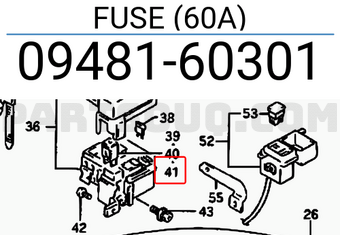 Suzuki 0948160301 FUSE (60A)