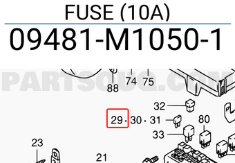 Suzuki 09481M10501 FUSE (10A)