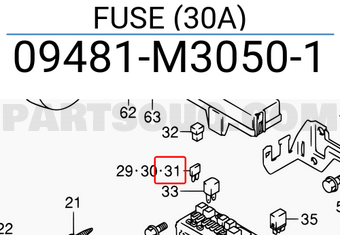 Suzuki 09481M30501 FUSE (30A)