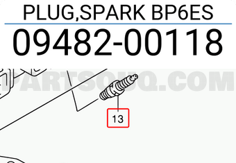 Suzuki 0948200118 PLUG,SPARK BP6ES