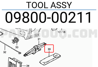 Suzuki 0980000211 TOOL ASSY