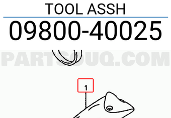 Suzuki 0980040025 TOOL ASSH