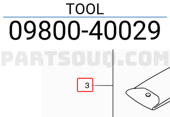 Suzuki 0980040029 TOOL