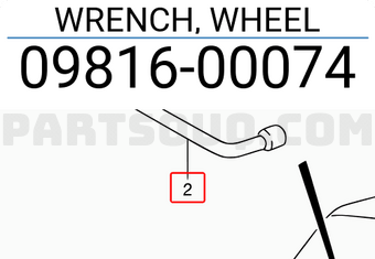 Suzuki 0981600074 WRENCH, WHEEL
