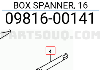 Suzuki 0981600141 BOX SPANNER, 16