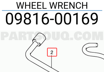 Suzuki 0981600169 WHEEL WRENCH