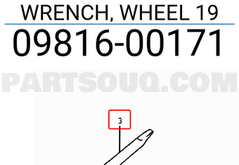 Suzuki 0981600171 WRENCH, WHEEL 19