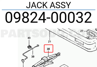 Suzuki 0982400032 JACK ASSY