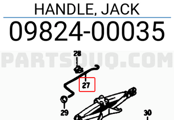 Suzuki 0982400035 HANDLE, JACK