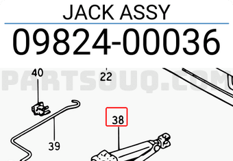 Suzuki 0982400036 JACK ASSY