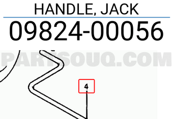 Suzuki 0982400056 HANDLE, JACK