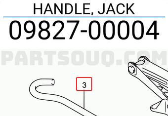 Suzuki 0982700004 HANDLE, JACK