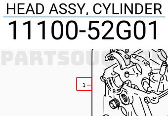 Suzuki 1110052G01 HEAD ASSY, CYLINDER