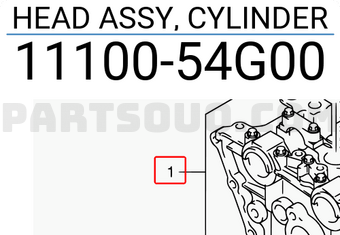 Suzuki 1110054G00 HEAD ASSY, CYLINDER