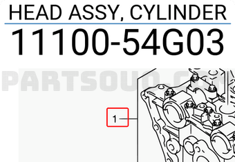 Suzuki 1110054G03 HEAD ASSY, CYLINDER