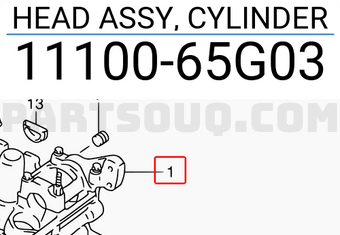 Suzuki 1110065G03 HEAD ASSY, CYLINDER