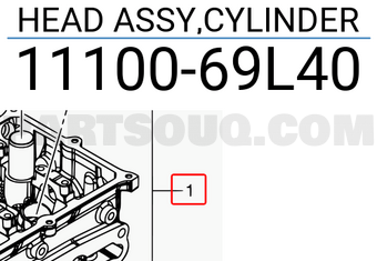 Suzuki 1110069L40 HEAD ASSY,CYLINDER