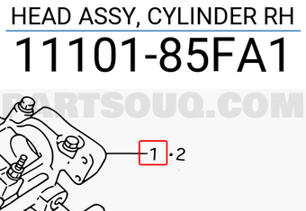 Suzuki 1110185FA1 HEAD ASSY, CYLINDER RH