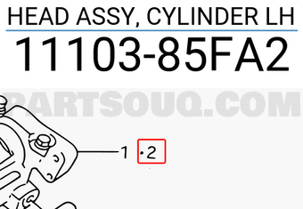 Suzuki 1110385FA2 HEAD ASSY, CYLINDER LH