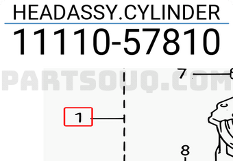 Suzuki 1111057810 HEADASSY.CYLINDER